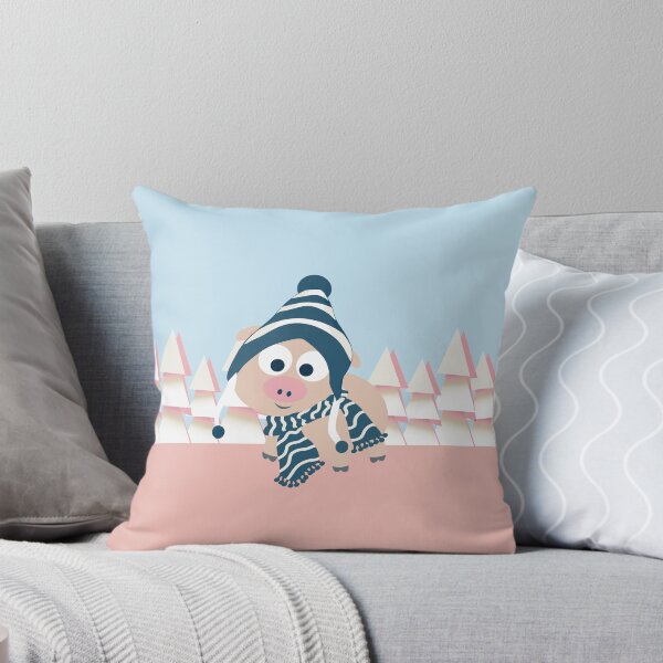 Item preview, Cute Winter Pig designed and sold by Hedgie Designs.