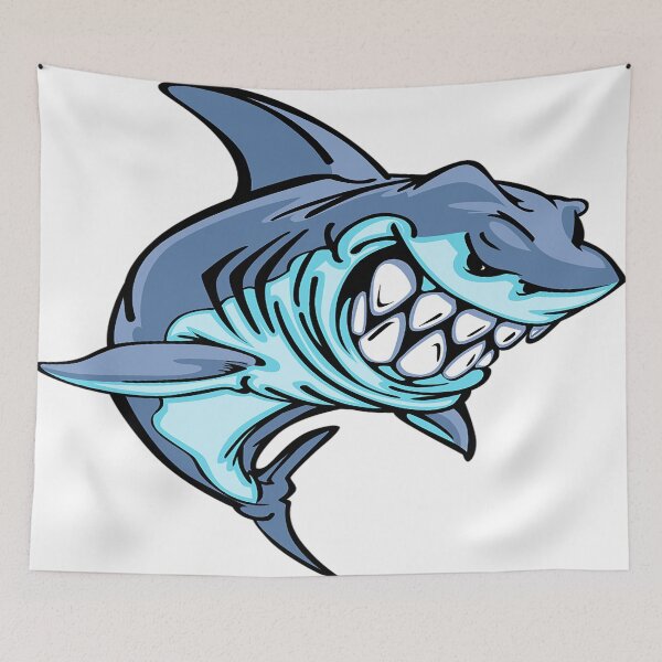 Item preview, Cartoon Shark designed and sold by leen12 Art Designs Prints.