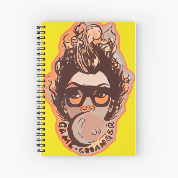 Bubble Gum Pretty Girl Afro Hair Mohawk  Spiral Notebook