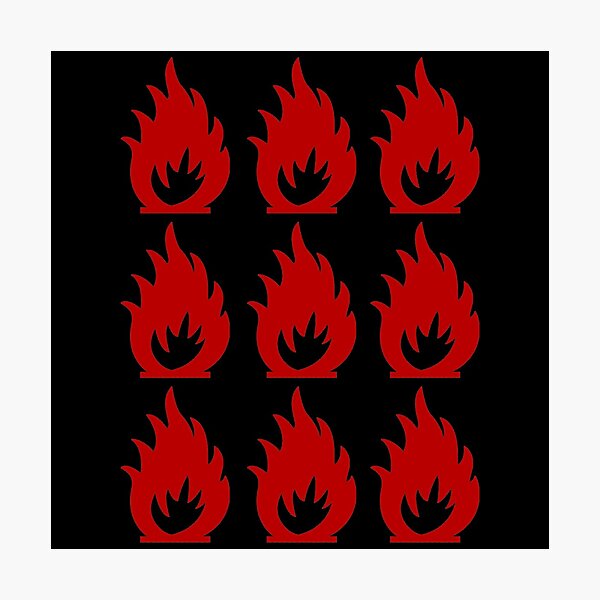 Flames Photographic Print