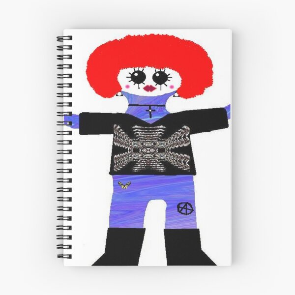 Item preview, Little Punk Rock / Goth Rag Doll Wearing Mommy's Art 3 designed and sold by Deborah Lazarus.