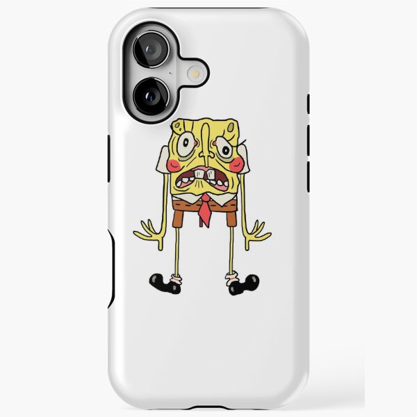 scared spongebob iPhone Case