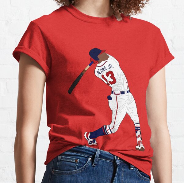 Nike Youth Atlanta Braves Ronald Acuna Jr. #13 Red T-Shirt