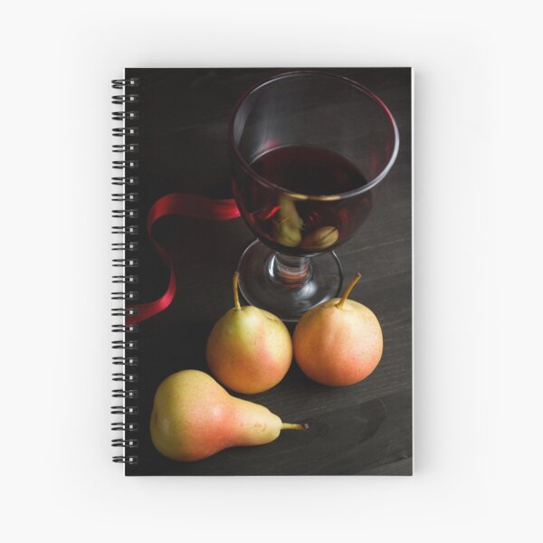 Red Wine and Pears Spiral Notebook