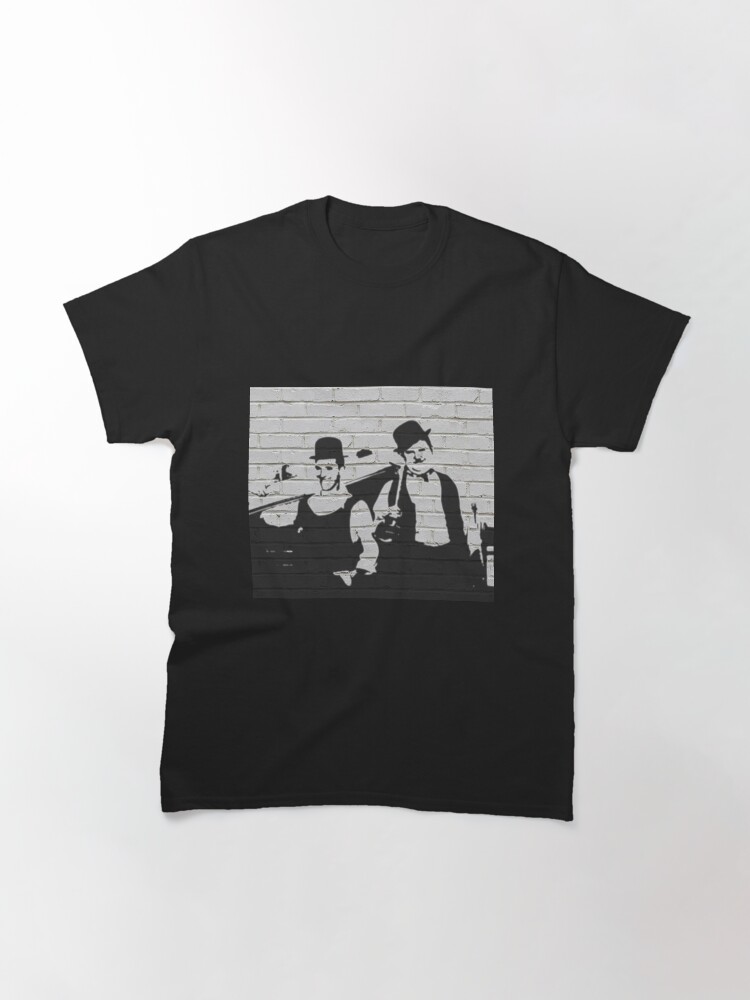 Alternate view of Whitewall Graffiti: Laurel & Hardy Classic T-Shirt
