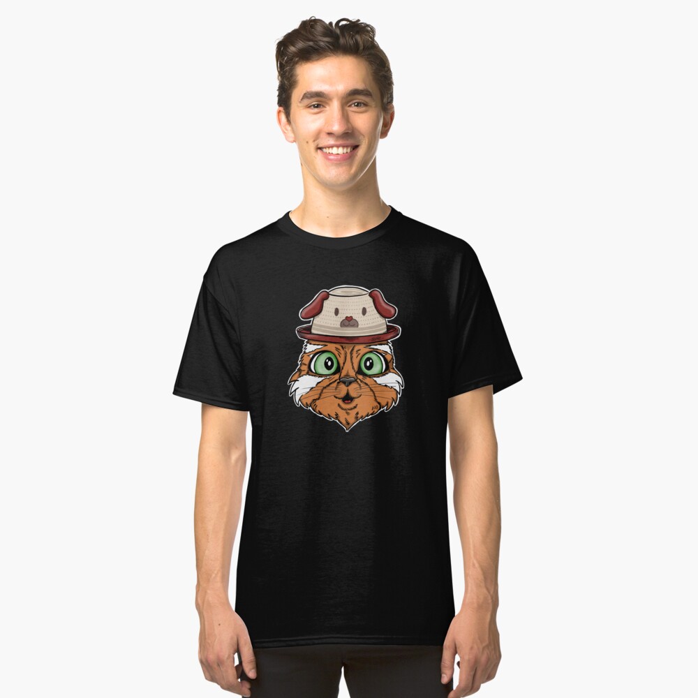 Cute Cat with Doghat Classic T-Shirt