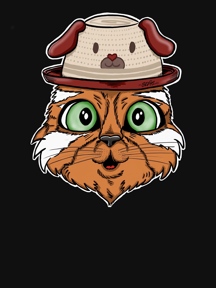 Cute Cat with Doghat by stfn
