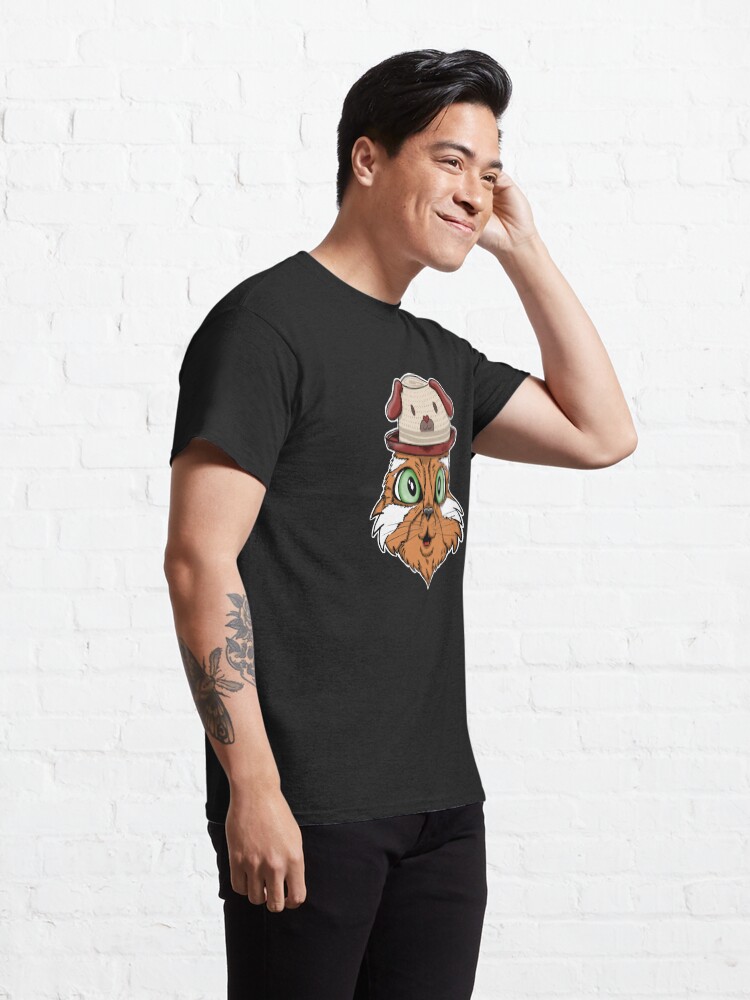 Alternate view of Cute Cat with Doghat Classic T-Shirt
