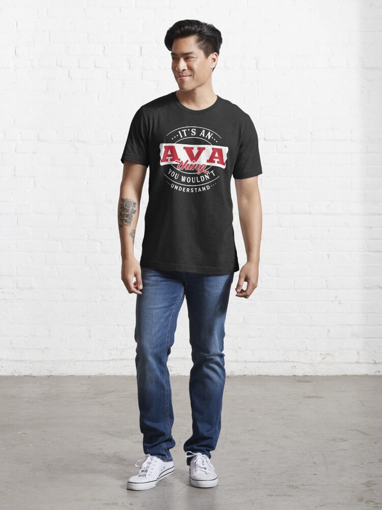 Alternate view of Ava Name T-Shirt - Ava Thing - Ava Essential T-Shirt