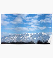 Winter Morning Sunrise ~Ben Lomond Peak & Willard Peak in Utah Poster