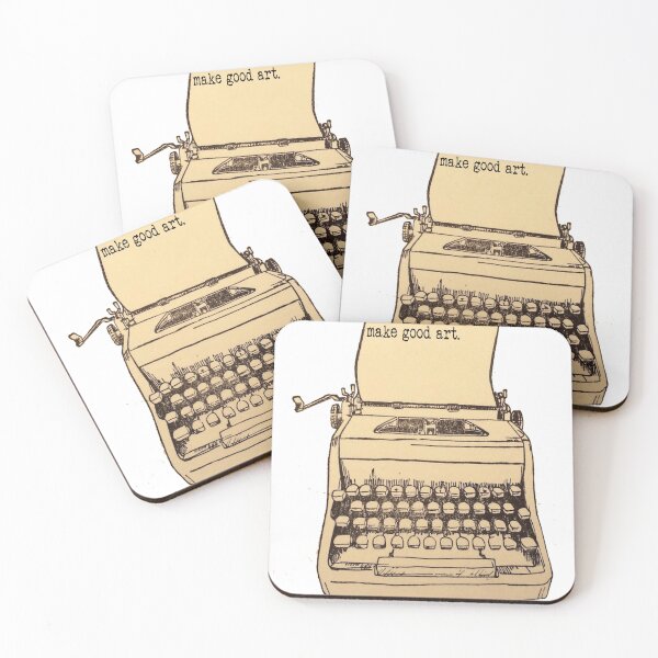 Item preview, Make Good Art - Vintage Typewriter designed and sold by SerpentSkyArts.