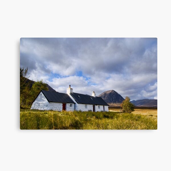 Blackrock Cottage, Glencoe Canvas Print