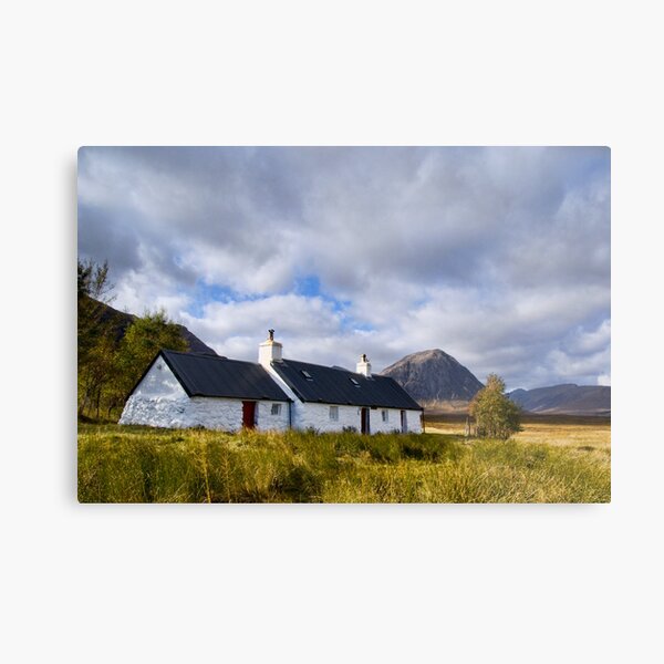 Blackrock Cottage, Glencoe Metal Print