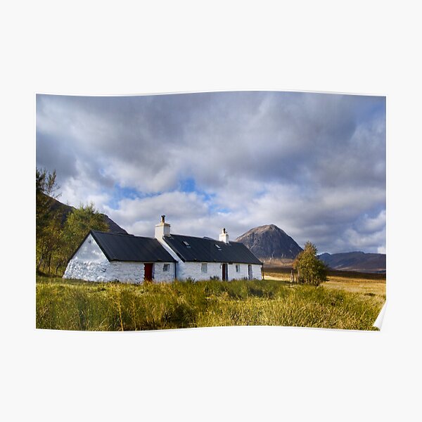Blackrock Cottage, Glencoe Poster