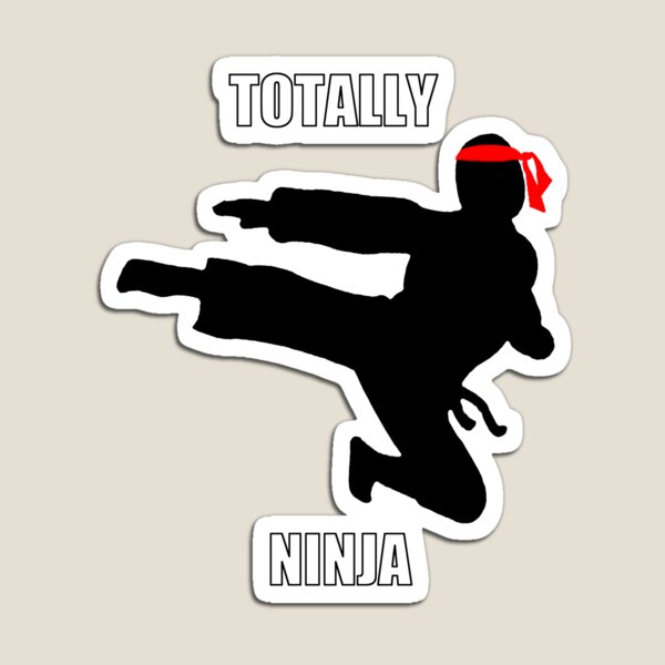 Ninja Magnets Redbubble - red ninja fly kick roblox
