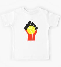 Raised Fist - Aboriginal Flag Kids Tee