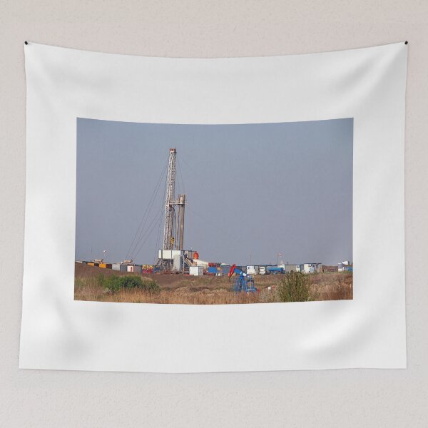 Item preview, pump jack and oil drilling rig on oilfield designed and sold by goceris.