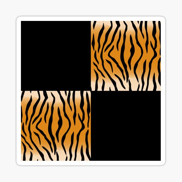 Tiger Print Sticker