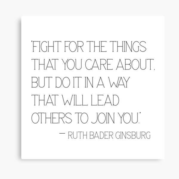 Fight for the things that you care about Canvas Print