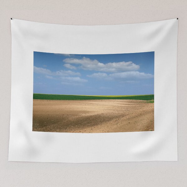 Item preview, brown green and yellow field country landscape designed and sold by goceris.