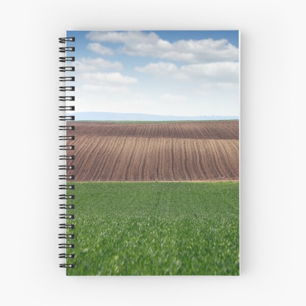 Item preview, green wheat and plowed field landscape spring season designed and sold by goceris.