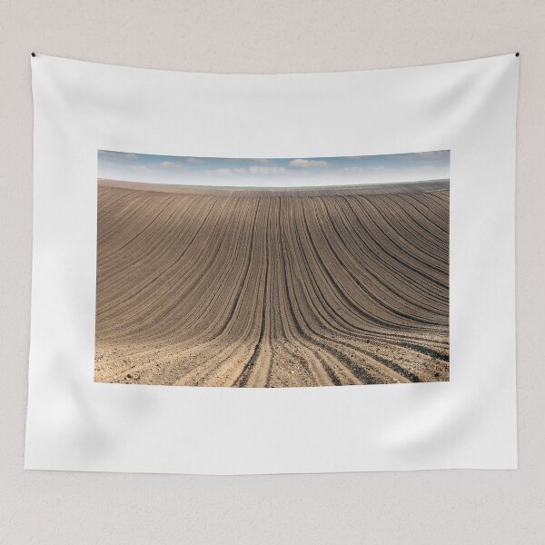 Item preview, plowed field  country landscape spring season  designed and sold by goceris.