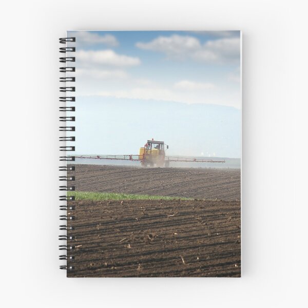 Item preview, tractor spraying field at spring  designed and sold by goceris.