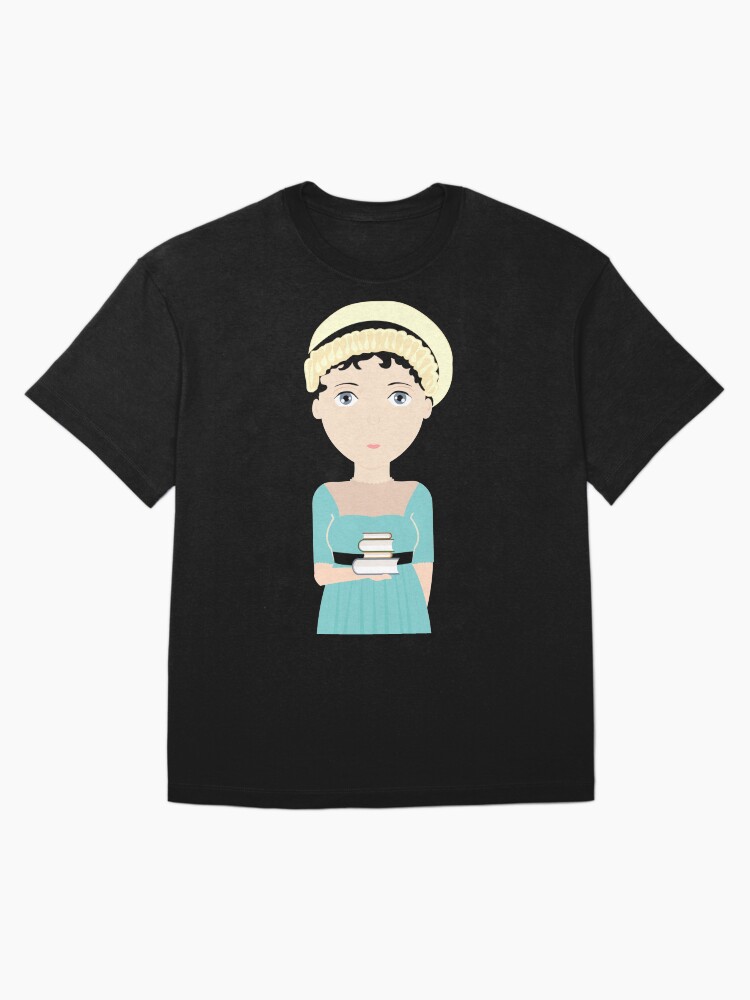 Imagen 3 de 7, Camiseta oversize con la obra Jane Austen, diseñada y vendida por creotumundo.