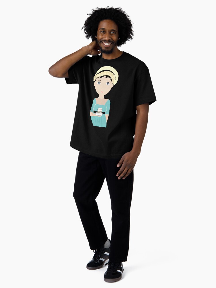 Imagen 4 de 7, Camiseta oversize con la obra Jane Austen, diseñada y vendida por creotumundo.