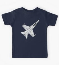 F 18 Hornet Jet Fighter Kids Tee