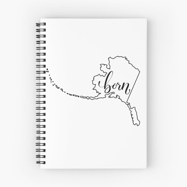 Item preview, Alaska Born State Outline designed and sold by Chocolate Musings.
