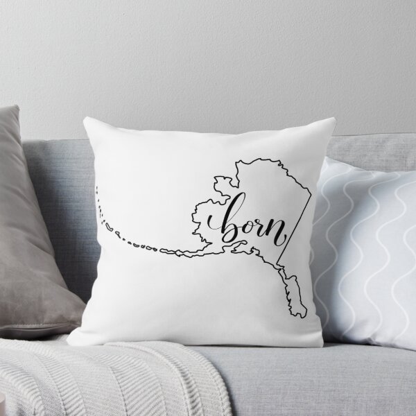 Item preview, Alaska Born State Outline designed and sold by Chocolate Musings.