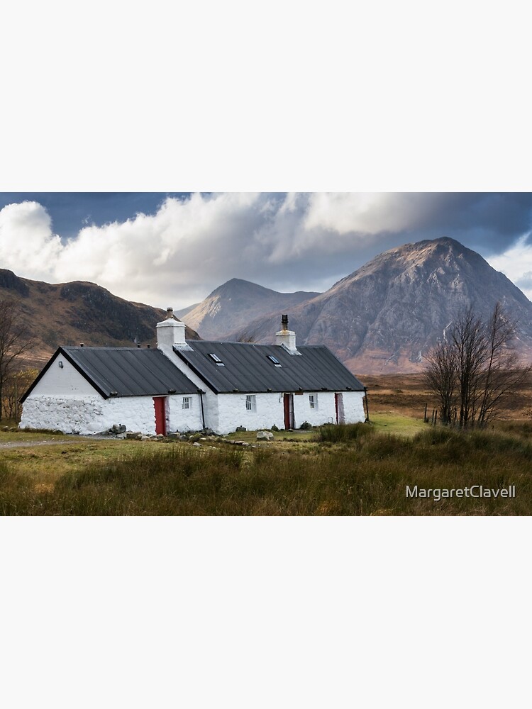 "White Cottage at Ballachulish" Canvas Print for Sale by