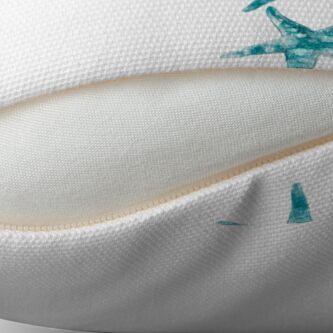 Alternate view of Aquamarine starfish Throw Pillow