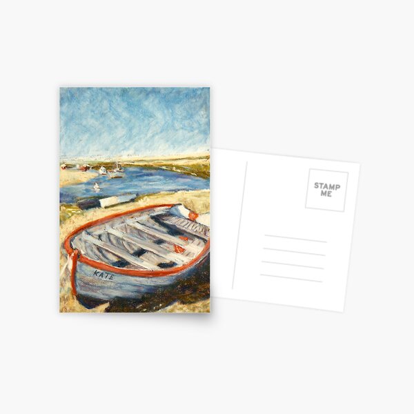 Boat - Burnham Overy Staithe, Norfolk, UK Postcard