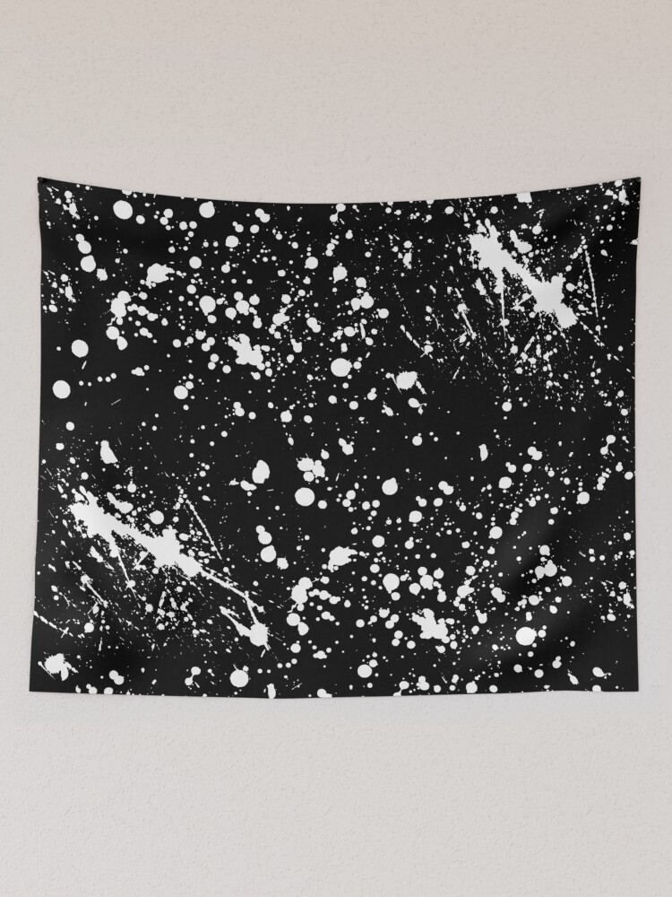 White Paint Splatter Art Board Print for Sale by starrylite