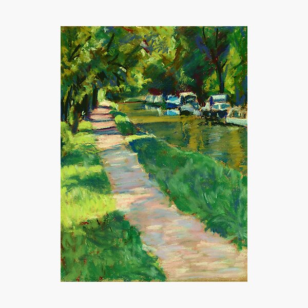Item preview, Boats on the Brecon & Monmouth Canal, near Goytre Wharf designed and sold by Judy Adamson.
