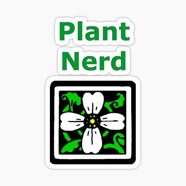 Plant Nerd design Sticker