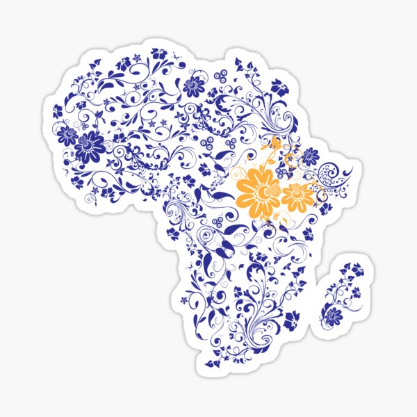 Africa Floral Pattern Sticker