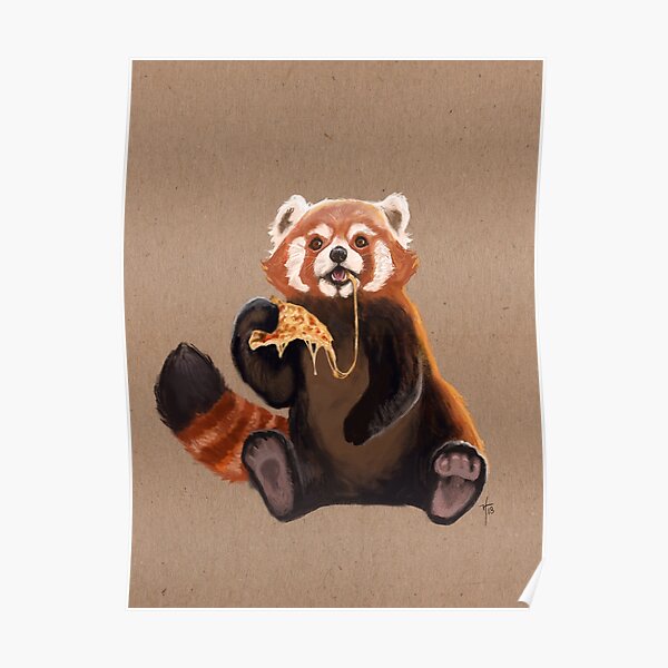 Pizza Panda Poster