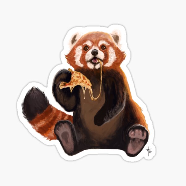 Pizza Panda Sticker