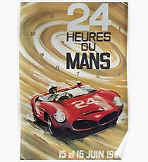 24hs Le Mans, 1963, Vintages Plakat Poster