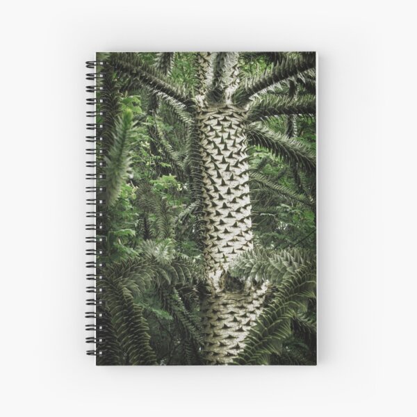 Monkey Puzzle Tree Spiral Notebook