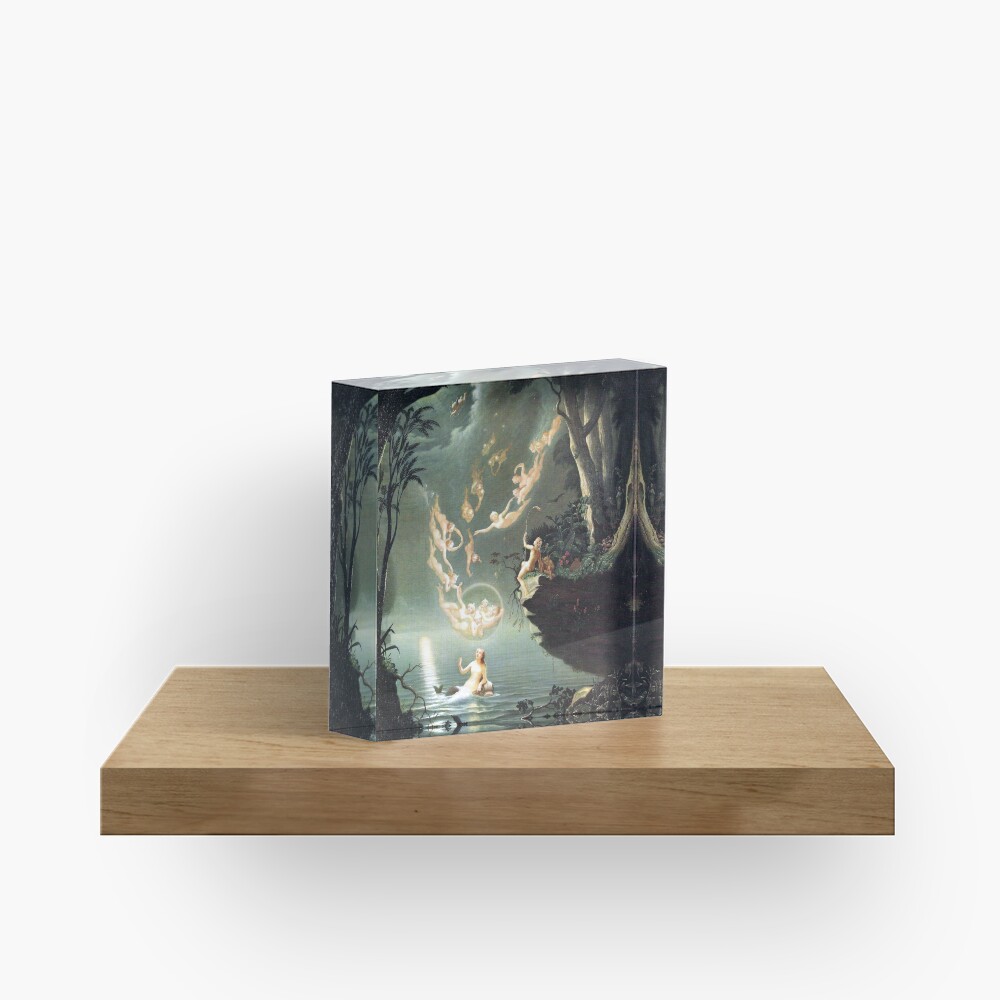 Oberon and the Mermaid - Douglas Harvey Acrylic Block
