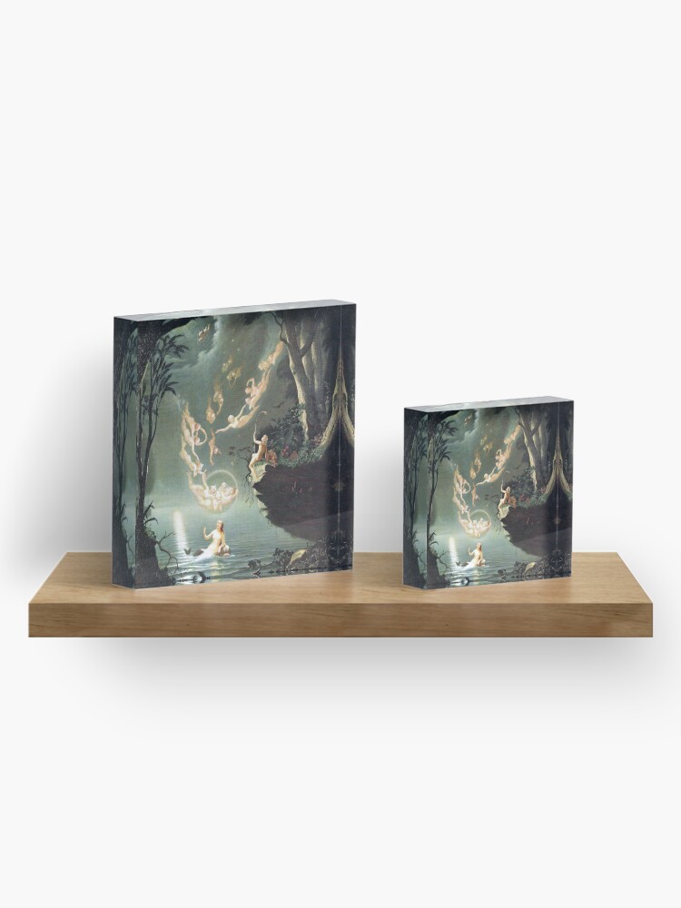 Alternate view of Oberon and the Mermaid - Douglas Harvey Acrylic Block
