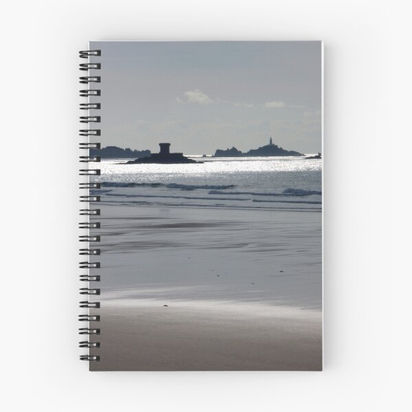 Item preview, Martello Tower and La Corbière Lighthouse from St Ouen's beach, Jersey, Channel Islands, United Kingdom designed and sold by Brian Sharland.