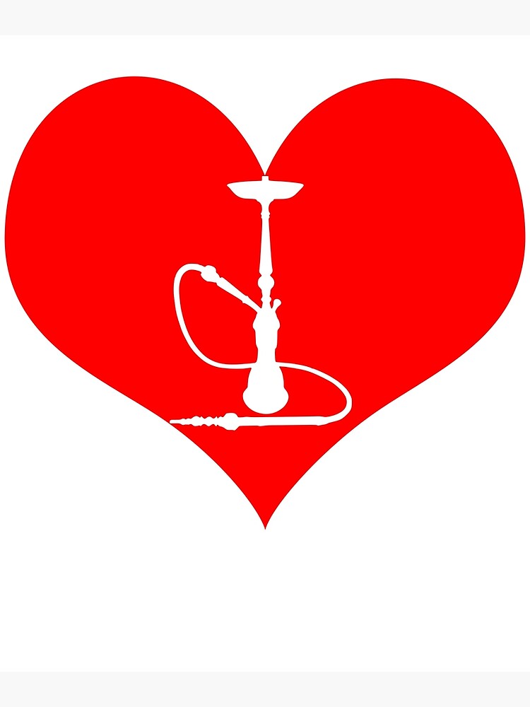 "Shisha love heart" Art Print for Sale by 4tomic Redbubble