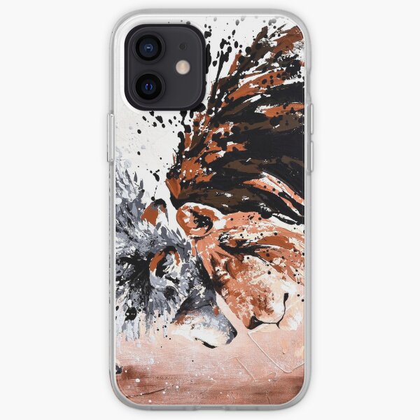 Loup et lion "Pacte d'alliance" Coque souple iPhone
