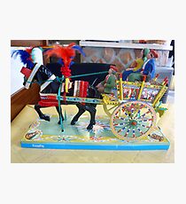 Typical Sicilian Cart Photographic Print