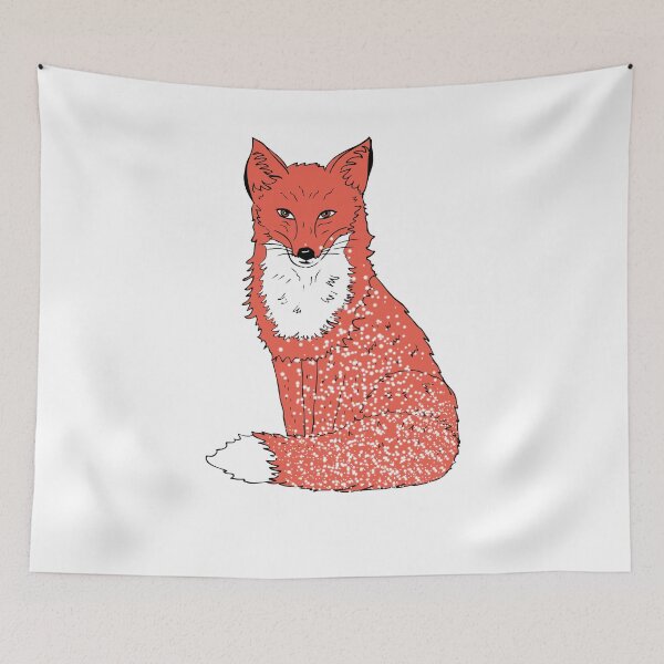 Item preview, Fox with snowflakes designed and sold by Fran Fryberg.